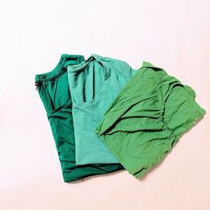 Bundle of 3 green tops